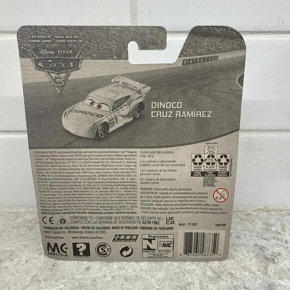 Disney Pixar Cars Dinoco Cruz Ramirez 95 Silver Collection 2019, Mattel New - Picture 2 of 4